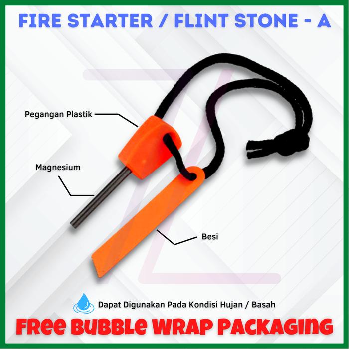 Gambar Fire Starter Magnesium Survival / Pemantik Api Survival Hiking Camping - A dari ZigZag-Store undefined Tokopedia