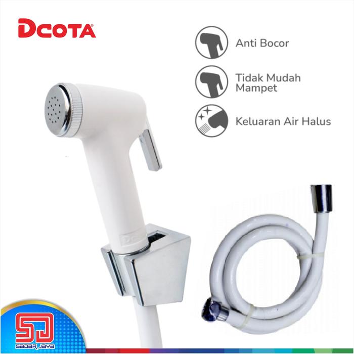 Gambar DCOTA DJS 01 white Jet Shower Toilet Semprotan Cebok Bidet Spray 1/2" dari Sadar Jaya Maju undefined Tokopedia