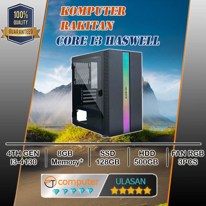 Gambar CPU Komputer Gen 4 + Ram 8GB + SSD 128GB + HDD 500GB - CORE I3 GEN 4 dari Partcomputer_NEW undefined Tokopedia