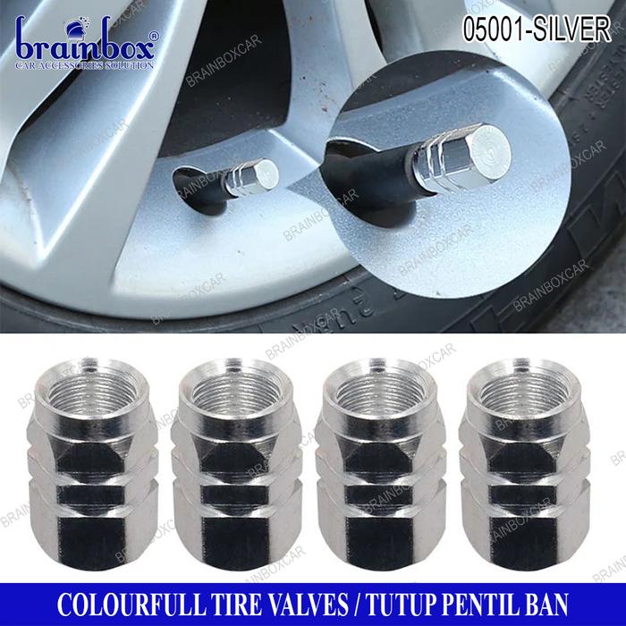 Gambar Pentil Warna - Silver dari Brainbox Car and Home undefined Tokopedia