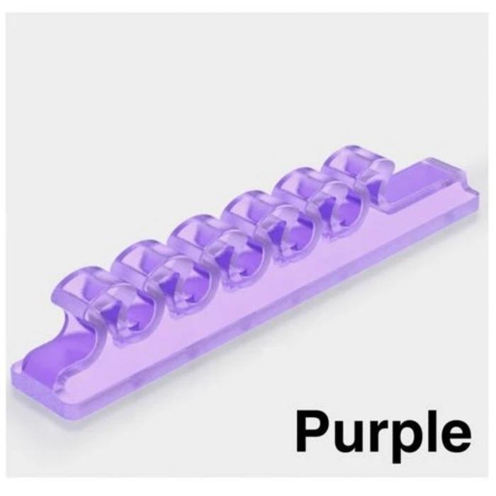 Gambar TPU Cable Clip Organizer Management 3M Perekat Kuat PERAPIH KABEL - PURPLE dari ilouyouCollection undefined Tokopedia