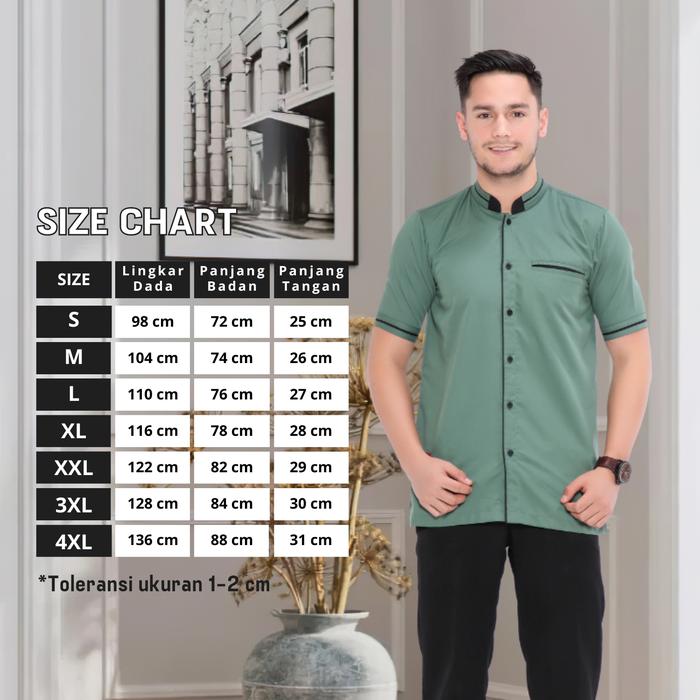 Gambar Baju Seragam Gamis Koko Couple Sarimbit Keluarga Muslim Hijau - Koko Ayah, XXL dari BEKEN.ID undefined Tokopedia