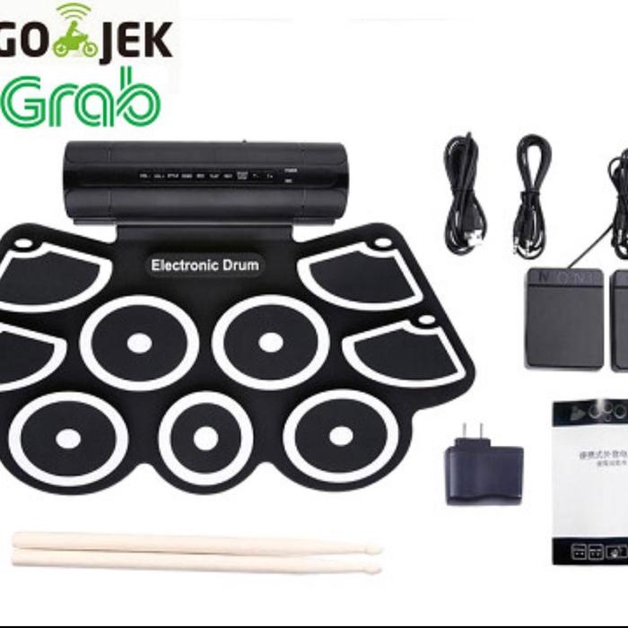 Gambar Portable Roll Up Drum Pad Set Kit MD760 Built-in Speaker Support MIDI dari Eonni shops undefined Tokopedia