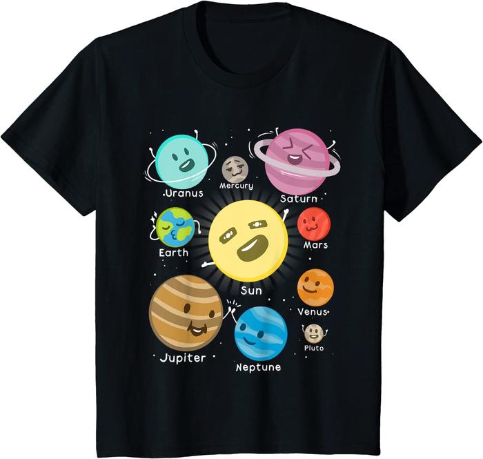 Jual Baju anak Solar System Funny Outer Space Planet Party T Shirt