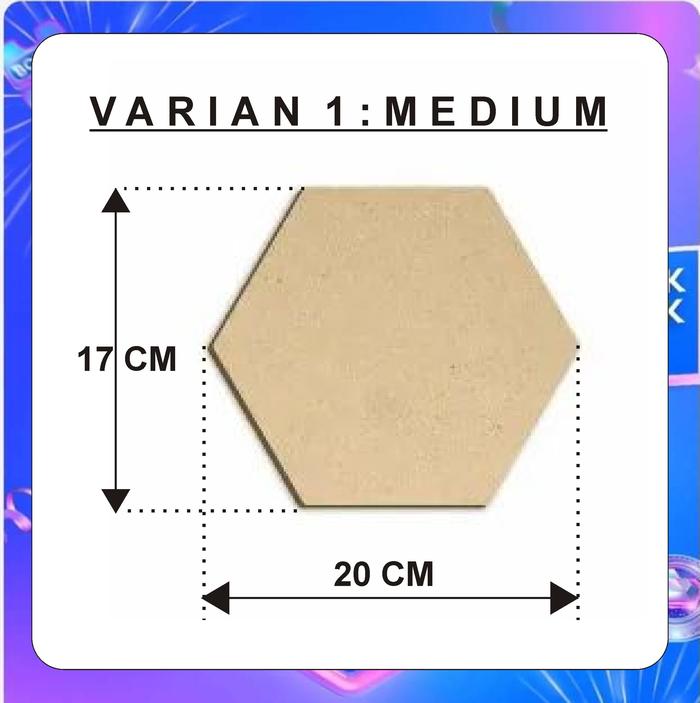 Gambar Cetak poto mdf persegi enam hiasan dinding online kamar custom dekoras - Large dari cirebon cnc undefined Tokopedia