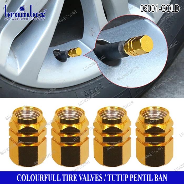 Gambar Pentil Warna - Gold dari Brainbox Car and Home undefined Tokopedia