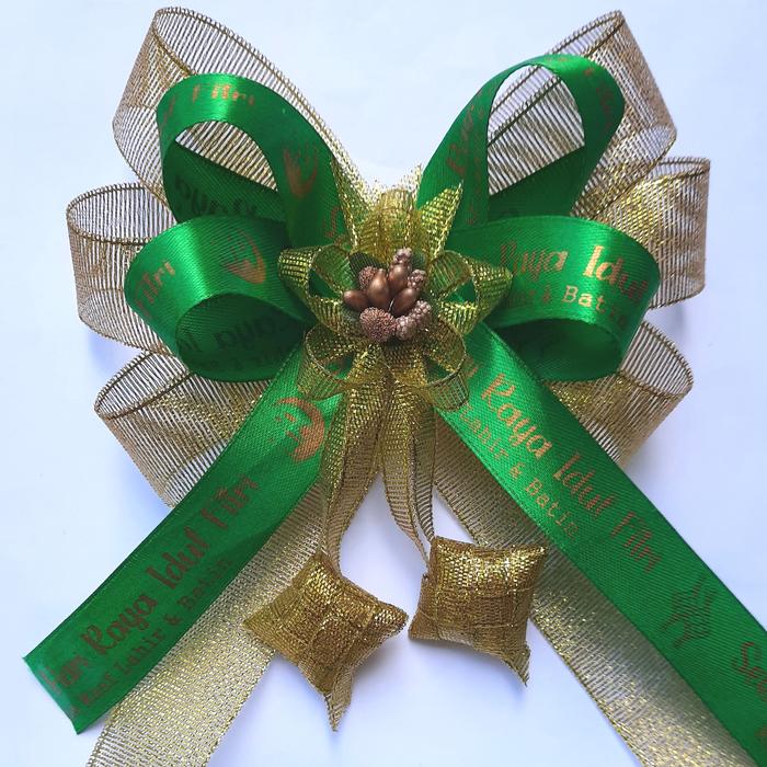 Gambar Pita Hiasan Parcel Hampers Hantaran Lebaran Unik dan cantik - 3 dari murakushop undefined Tokopedia