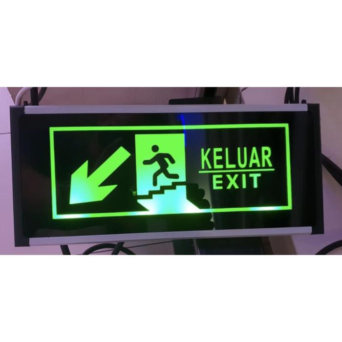 Gambar lampu exit tangga darurat emergency dari lengkapedia undefined Tokopedia