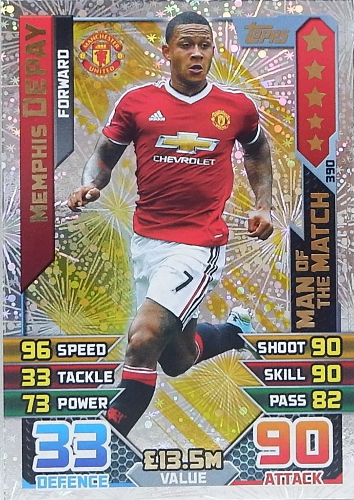 Gambar Topps Match Attax 2015/2016 Man Of The Match - Memphis Depay dari jasmine olshp undefined Tokopedia