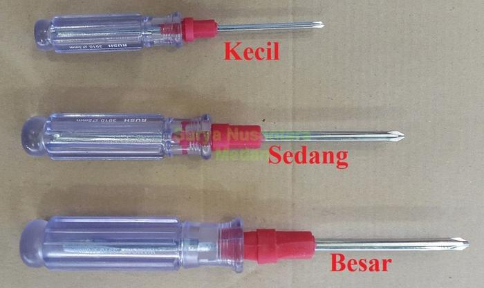 Gambar Obeng 2 Fungsi Bisa Bolak Balik Plus Minus Ukuran Kecil Besar Sedang - Kecil dari Pi Toserba undefined Tokopedia