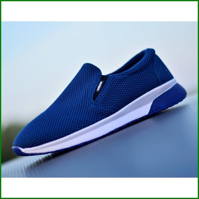 Gambar COD SEPATU SNEAKERS OLAHRAGA CASUAL PRIA TANPA TALI ADIDAS SLIP ON GRA - navy, ukuran 39 dari adibahrejeki undefined Tokopedia