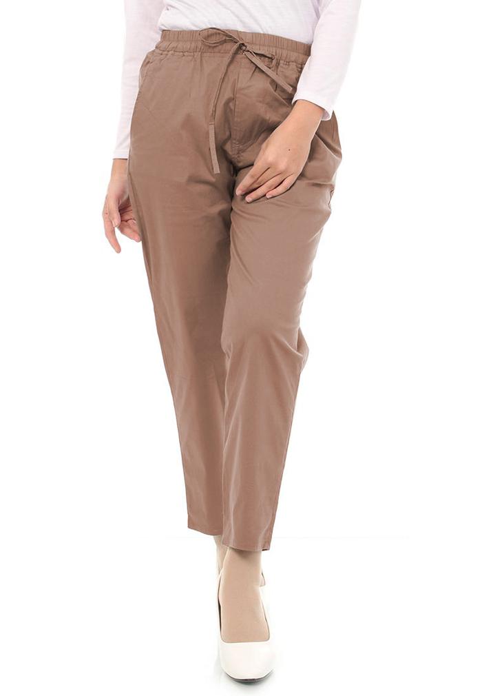 Gambar Celana Wanita Jumbo Basic Katun Street XXXL , Celana Panjang Katun - Mocca, Jumbo dari NHM Online undefined Tokopedia