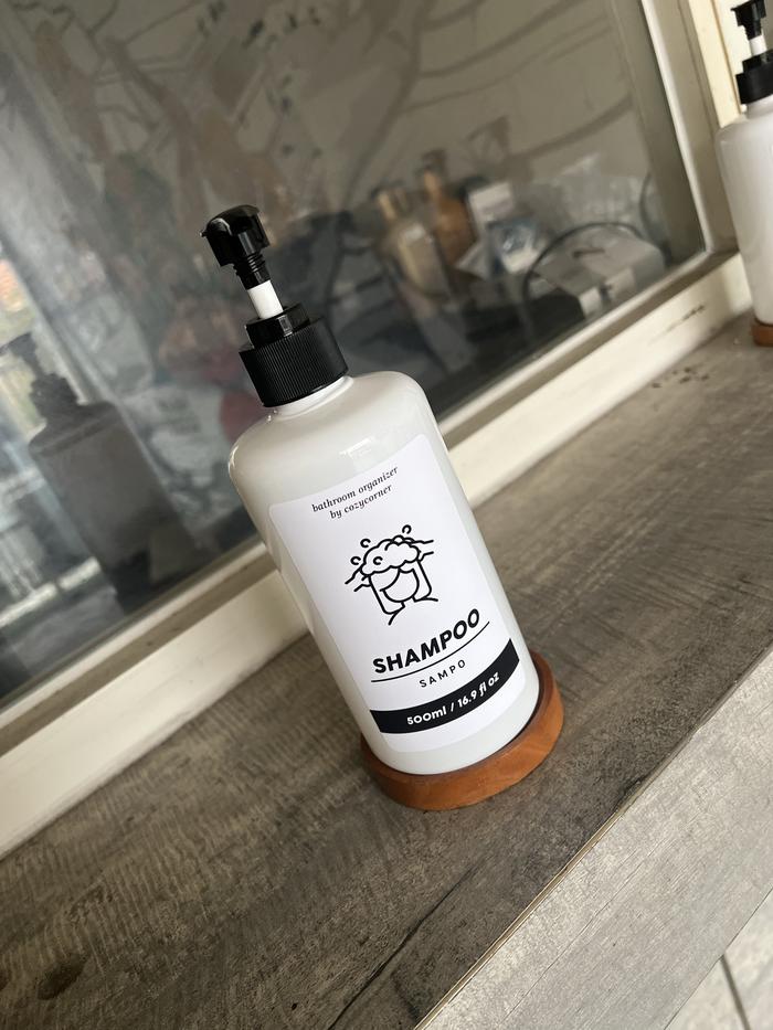 Gambar Botol sabun organizer putih pump hitam 500 ml - Shampoo dari PROMOSI-IN undefined Tokopedia