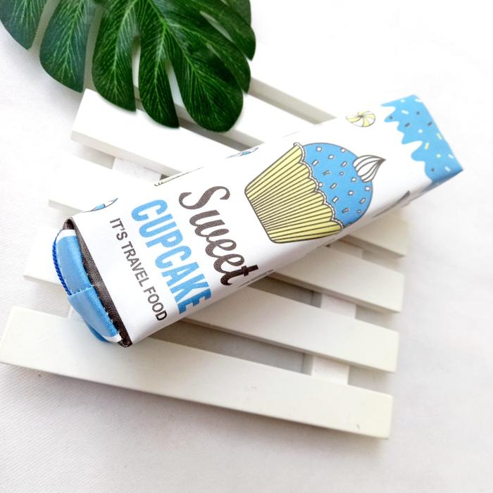 Gambar Kotak Pensil Mini Case Motif CAKE LUCU  Tempat Pensil Lucu - Biru dari fanila surabaya undefined Tokopedia