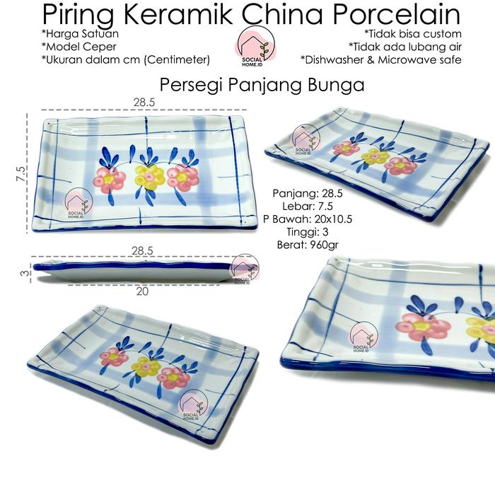 Gambar Piring Mangkok Mangkuk Makan Keramik China Porcelain Pajangan Dinding - PPanjang Bunga dari Socialhomeid undefined Tokopedia