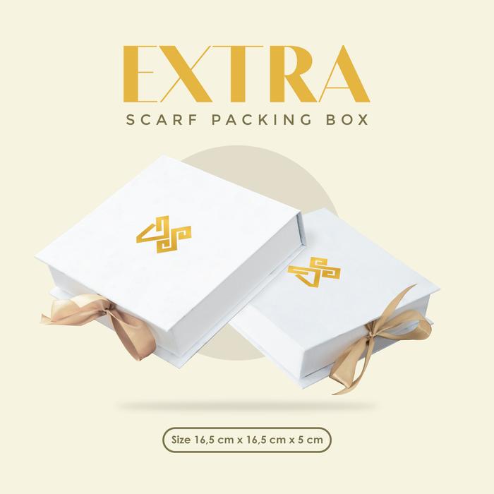Gambar Dyah Suminar - Extra Packing Hardbox / Box Gift Pita Gold - BOX SCARF dari DS Modest Kab. Bantul Tokopedia