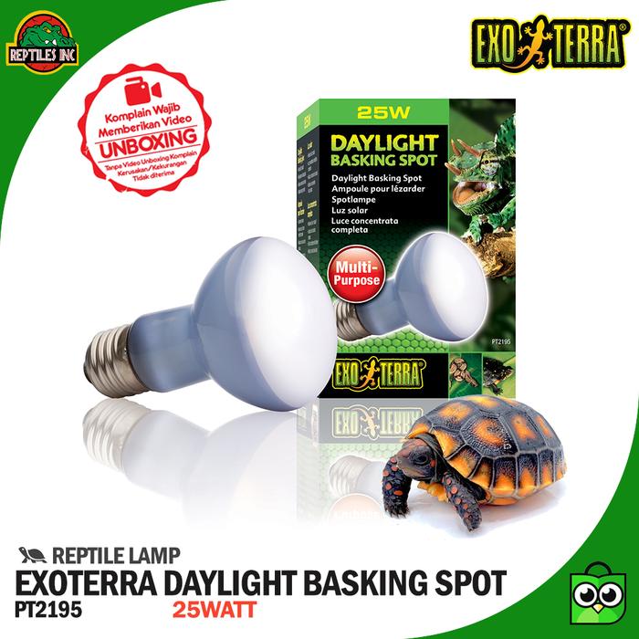 Gambar Exoterra Daylight Basking Spot Lampu UVA Pemanas Reptil Torto Sulcata - 25watt dari ReptilesInc undefined Tokopedia