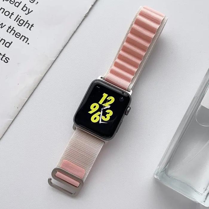 Gambar Alpine Loop Apple Watch Ultra Band iWatch 8 7 6 5 4 3 2 1 SE Strap - Pink/Starlight, Ultra/45/44mm dari GET-WID undefined Tokopedia