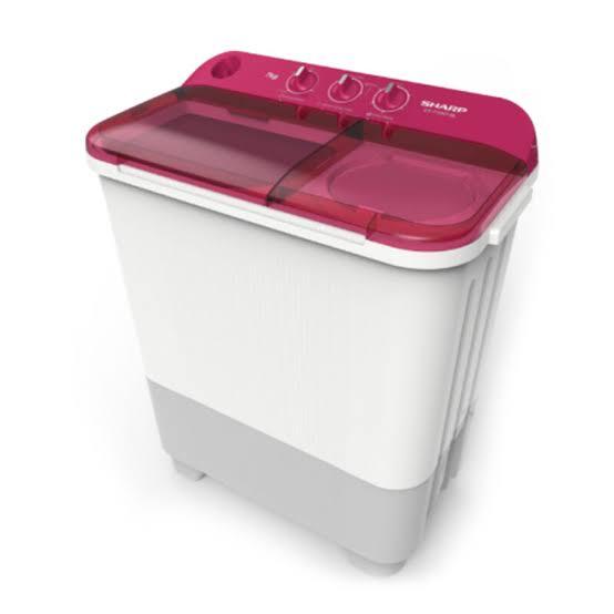 Gambar Mesin Cuci Sharp ES-T75NT-PK Twin Tub dari Indah Maju Elektronik undefined Tokopedia
