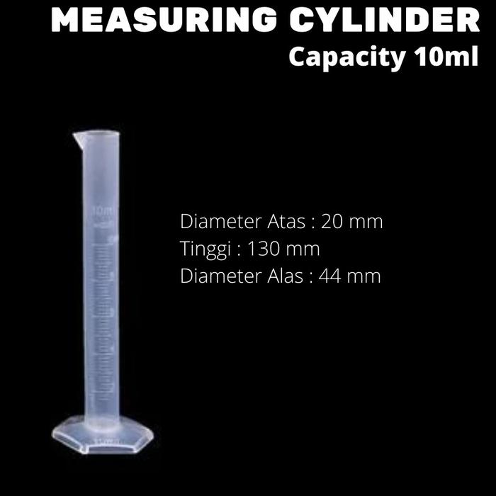 Gambar Tabung Ukur Measuring Cylinder Gelas Takar Gelas Ukur Plastik Lab - 10ML dari QueenPhoenix undefined Tokopedia