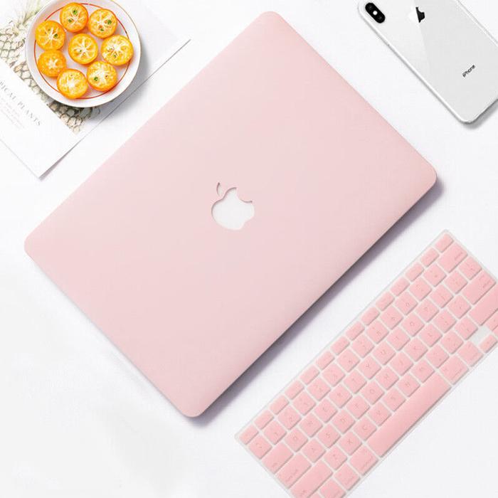 Gambar Case Keyboard Macbook Air Pro Retina Touchbar M1 M2 Casing Cover Pink - Soft Pink, Keyboard dari Forsakey Gadget Acc undefined Tokopedia