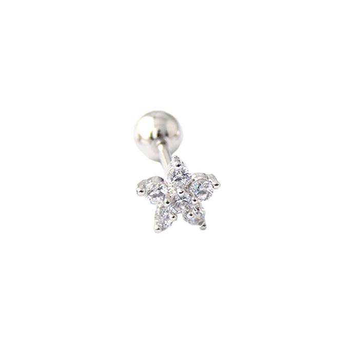 Gambar Amore Hana Titanium Anting Wanita Lapis Emas 18K Sepasang Perhiasan Earrings Stainless - White Silver dari Clairine Jewellery Kota Bandung Tokopedia