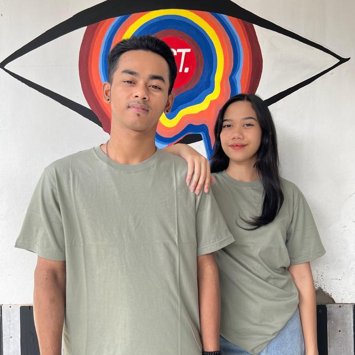 Gambar T-SHIRT KAOS POLOS KATUN 100% COTTON COMBED 30S by Dago Streetwear - Sage Green, S dari DAGO STREETWEAR undefined Tokopedia