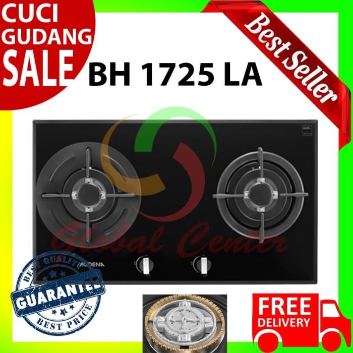 Gambar Modena Kompor Gas Tanam 2 Tungku 70 Cm Bh 1725 LA BURNER KUNINGAN - BH 1725 LA dari Global Home Center undefined Tokopedia
