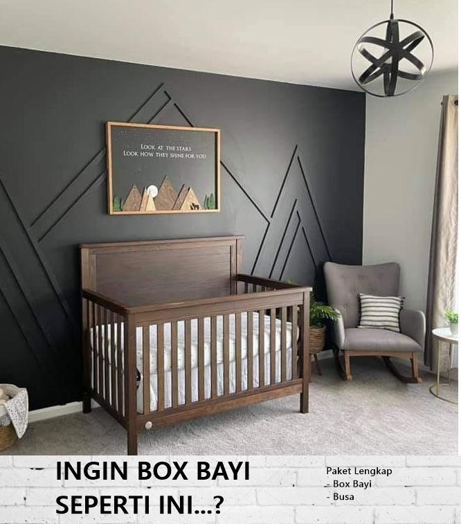 Gambar Set Baby Box Model Minimalis Box Bayi Kayu Tempat Tidur Anak - Box Saja dari Indo Pacific Wood undefined Tokopedia