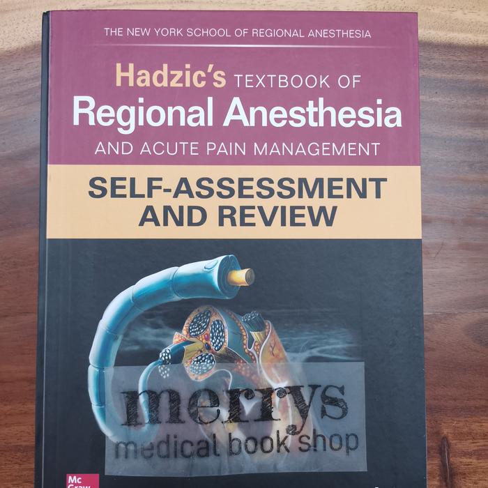 Jual Hadzic Textbook of Regional Anesthesia and Acute Pain Self