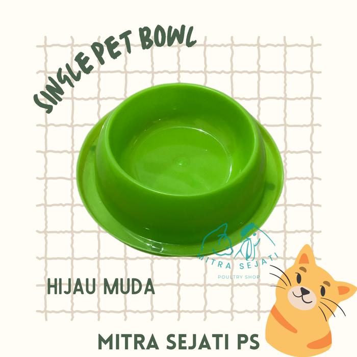 Gambar Tempat Makan Kucing Single Bowl Pet Anti Semut - Hijau Muda dari Mitra Sejati Poultry Shop undefined Tokopedia