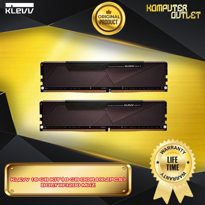 Gambar Klevv Bolt X 16 GB KIT - 8 GB x 2 DDR4 3200 MHz [KD48GU880-32A160U] dari Komputeroutlet undefined Tokopedia