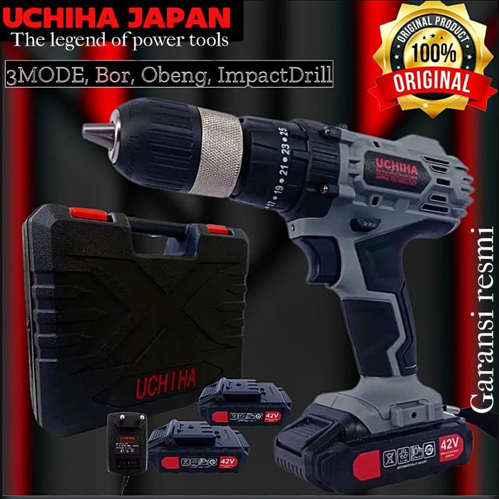 Gambar mesin bor baterai 42volt merk uchiha japan original dari sulhan_inaya undefined Tokopedia