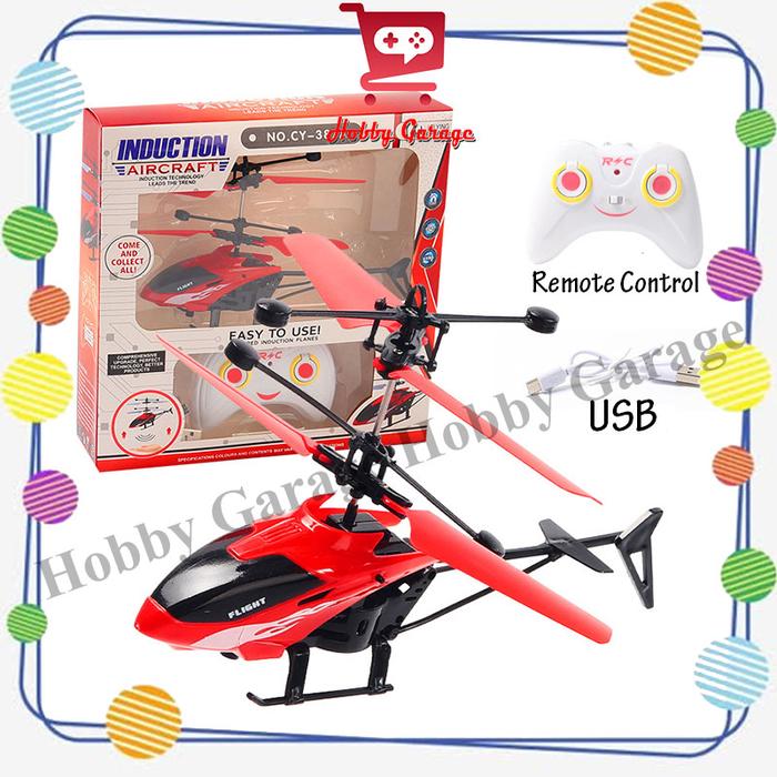 Gambar Mainan RC Helicopter Remote Control Intelligent Anak Remot Kontrol 17c - Merah dari Hobby Garage_NEW undefined Tokopedia