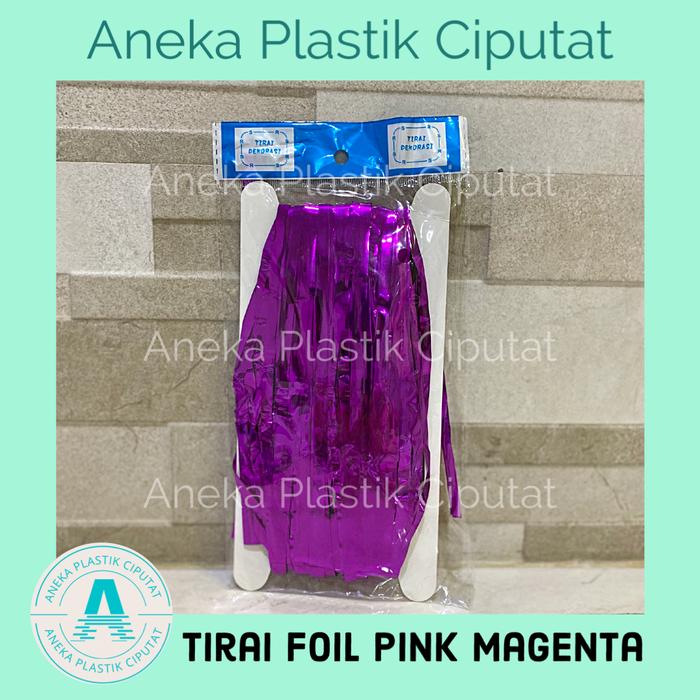 Gambar Tirai Foil / Tirai Ulang tahun - Biru dari Aneka Plastik Ciputat undefined 5 Tokopedia