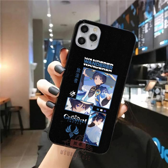 Gambar Case Custom Casing Genshin Impact Aesthetic V3 (All Type HP) - Wanderer, Luxury Glass dari WOOKECASE undefined Tokopedia