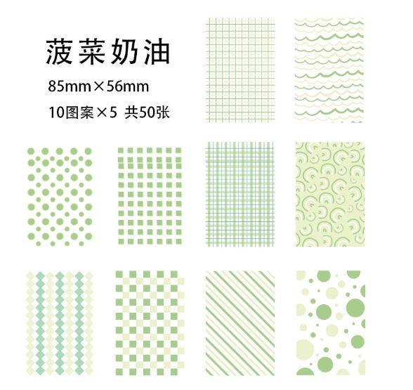 Gambar Scrapbook Paper Pack 56X83mm - Background Writable Series G03 (50pcs) - A dari JPL CRAFT STORE undefined Tokopedia