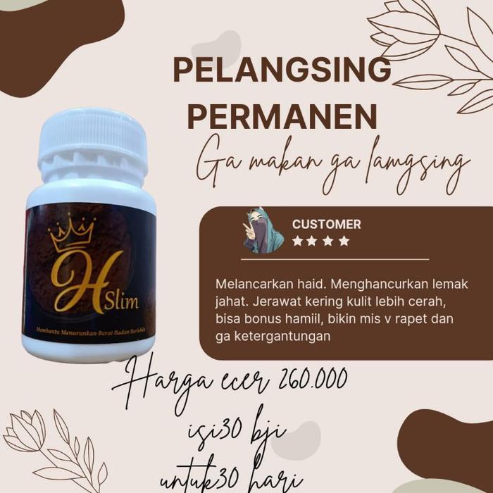 Gambar Hslim Obat Pelangsing Herbal dari Herbalslimming. undefined Tokopedia
