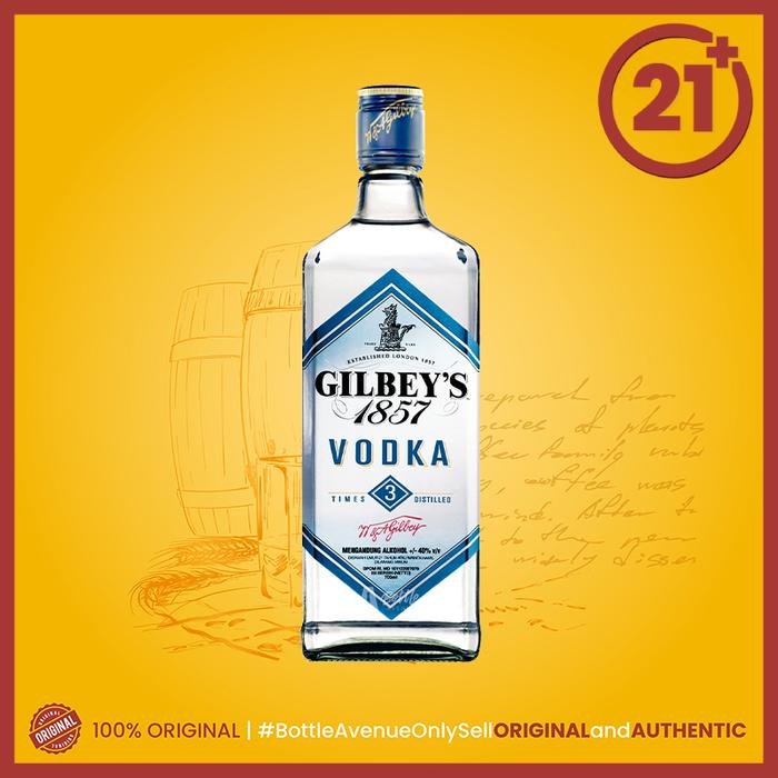 Gambar Gilbeys / Gilbey's Whisky / Gin / Vodka 700ml - All Variant - VODKA 700ML dari BottleAvenue.id undefined Tokopedia