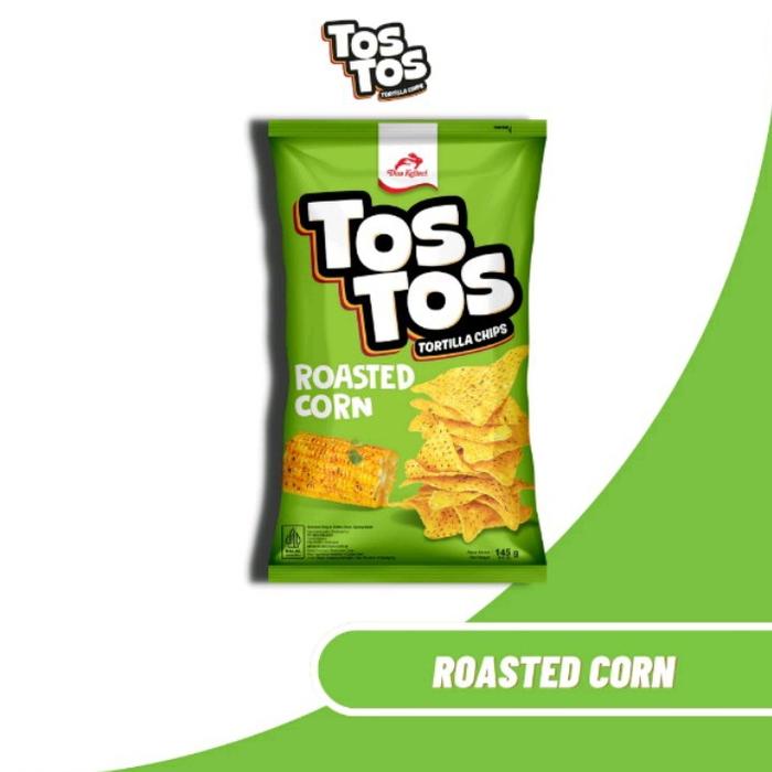 Gambar Tos Tos Tortilla Chips 145gr - TosTos Korean BBQ / Nacho Cheese / Corn - Roasted Corn dari sertamart undefined Tokopedia