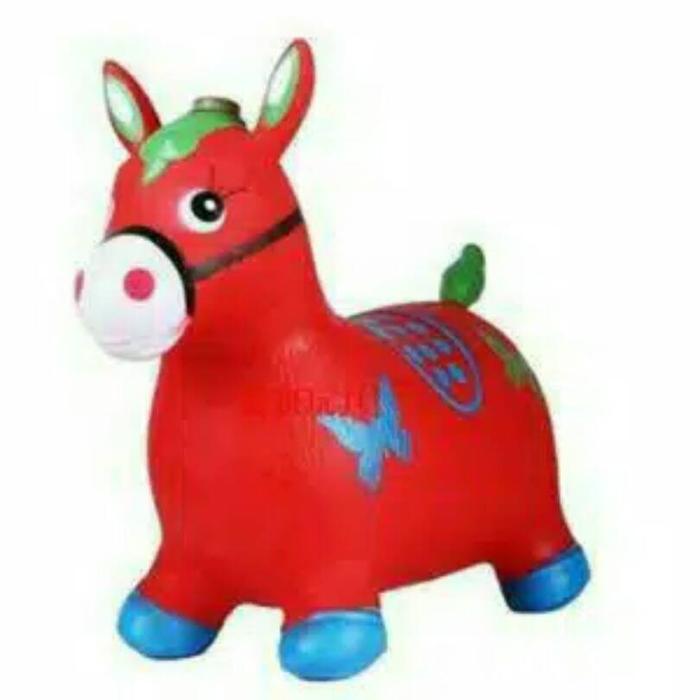 Gambar Mainan kuda jumping karet animal jumping mainan kuda kudaan - pompa gojek dari D''TOYS undefined Tokopedia