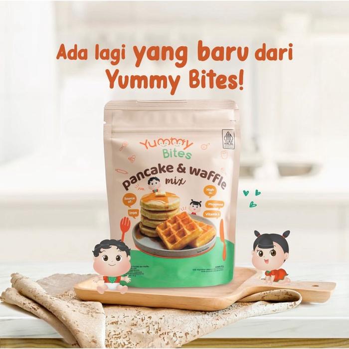 Gambar YUMMY BITES PANCAKE & WAFFLE MIX - SNACK MPASI BAYI - MAKANAN BAYI - Pancake Wafle dari Holajev undefined Tokopedia