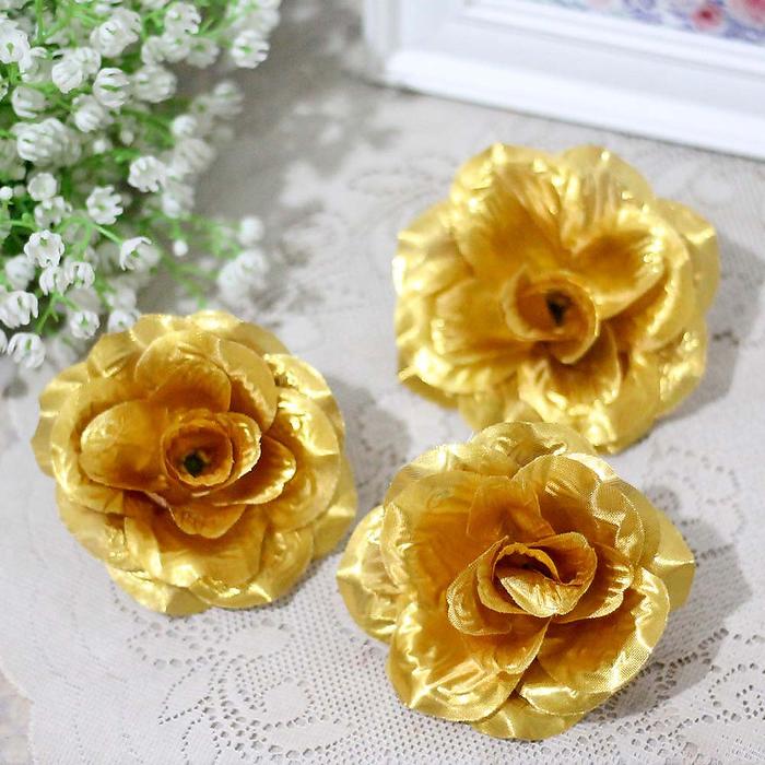Gambar bunga artificial kuntum mawar rose dekorasi EMAS GOLD - Gold dari Shabina Fleuriste undefined Tokopedia