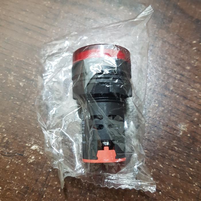Gambar indicator lamp pilot lamp 22mm 12VDC/AC merah / kuning / hijau dv - Merah dari Reynand Jaya Electric undefined Tokopedia