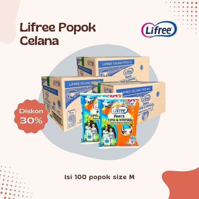 Gambar DISKON - Lifree M L XL XXL isi 100 pcs Popok Celana Dewasa - M dari Oke Diamond undefined Tokopedia