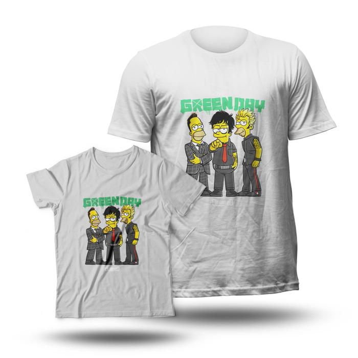 Gambar Kaos Distro Band Anak Music Pop Punk Couple Keluarga Usia 1-15 Tahun - GreenDay Putih, 8-10th dari Lenterna undefined Tokopedia