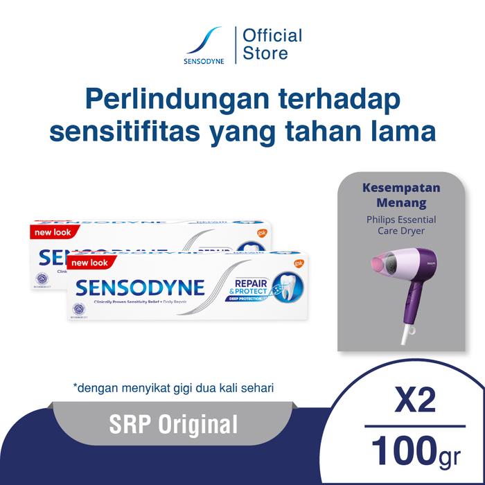 Gambar [KESEMPATAN MENANG] Sensodyne Pasta Gigi Sensitif R&P Original 100gr dari Sensodyne Indonesia undefined Tokopedia