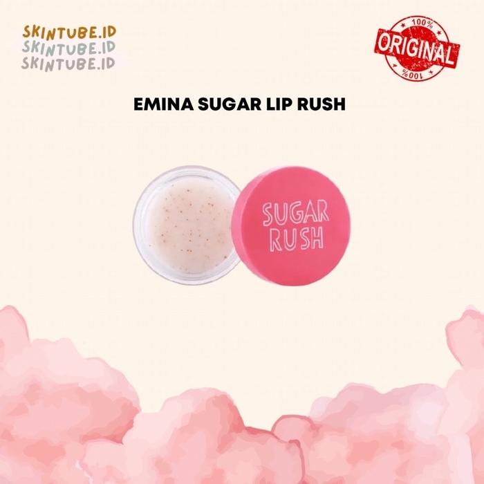 Gambar Lip Scrub Emina Sugar Rush Exfoliating Bibir Pelembab Bibir dari Skintubeid undefined Tokopedia
