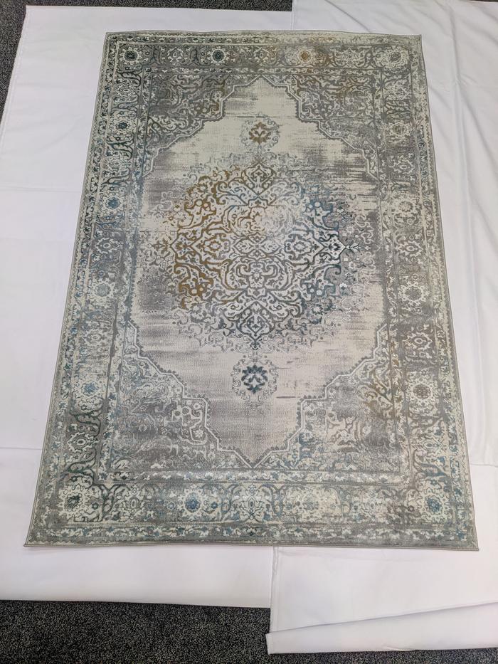 Gambar Karpet Deep Ocean Vintage Minimalis Abstrak Impor Turki - 80x150 cm - 155RA dari Rumi Carpet and Gallery undefined Tokopedia