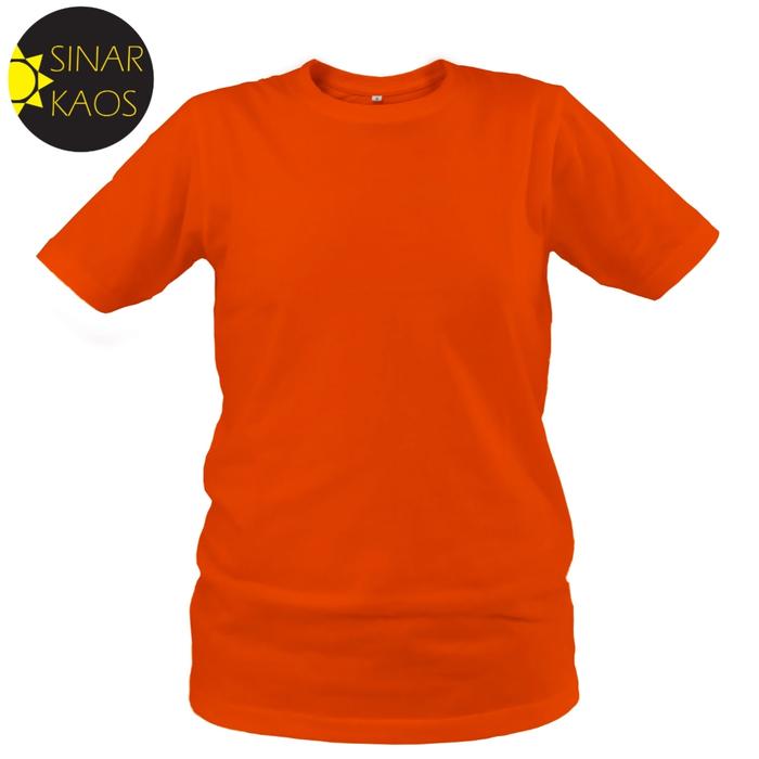Gambar (Big Size) Kaos Polos Warna Orange Lengan Pendek Unisex Combed Cotton - XXL dari Sinar Kaos ID undefined Tokopedia